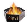 Blue Sky Outdoor Living Fire Pit, Folding/Portable, Zion, 36" Dia. X 12"H, Stars & Bars FFR3612SB-U